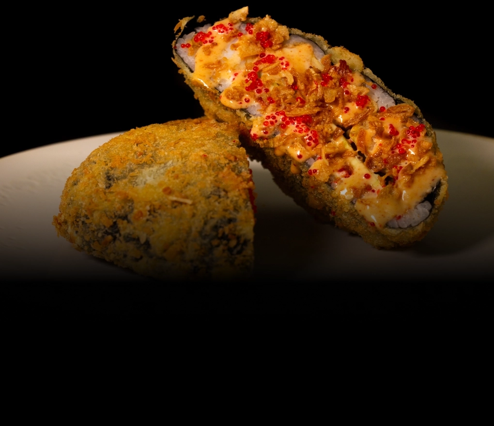 Burger z krewetką tempura